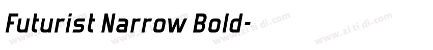 Futurist Narrow Bold字体转换